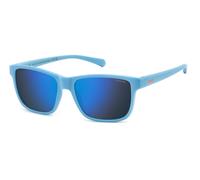 Polaroid Junior Polaroid PLD 8067/S VGL/5X Gafas de sol Policarbonato Azul Azul Cuadrada Polarizado Espejo