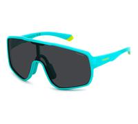 Polaroid Junior PLD 8070/S TCF/M9 Gafas de sol Policarbonato Azul claro Gris Máscara Polarizado
