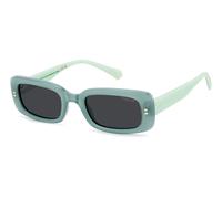 Polaroid Junior PLD 8071/S 1ED/M9 Gafas de sol Policarbonato Verde Gris Cuadrada Polarizado