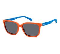 Polaroid Junior Polaroid PLD 8063/S L7Q/M9 Gafas de sol Policarbonato Naranja Gris Cuadrada Polarizado