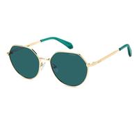 Polaroid Junior Polaroid PLD 8074/S OGA/C3 Gafas de sol Metal Oro Azul Redonda Polarizado