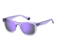 Polaroid Niños Polaroid PLD 8009/N/NEW 789/MF Gafas de sol Plástico Violeta Violeta Cuadrada Polarizado Espejo