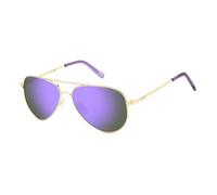 Polaroid Niños PLD 8015/N HZJ/MF Gafas de sol Metal Oro Violeta Piloto Polarizado Espejo