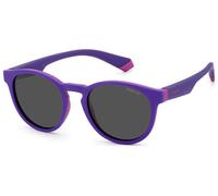 Polaroid Niños PLD 8048/S 848/M9 Gafas de sol Plástico Lila Gris Redonda