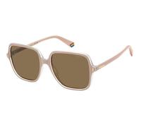 Polaroid Mujer PLD 6219/S 35J/SP Gafas de sol Plástico Rosa Marrón Cuadrada Polarizado