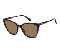 Polaroid Mujer Polaroid PLD 4181/S 086/SP Gafas de sol Policarbonato la Habana Marrón Cuadrada Polarizado