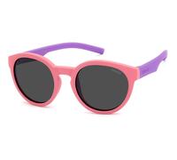 Polaroid Niños PLD 8019/S 35J/M9 Gafas de sol Plástico Rosa Gris Redonda Polarizado