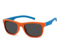 Polaroid Niños PLD 8020/S DDW/M9 Gafas de sol Plástico Naranja Gris Cuadrada Polarizado