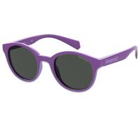 Polaroid Niños PLD 8040/S RY8/M9 Gafas de sol Plástico Violeta Gris Redonda