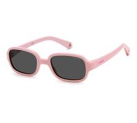 Polaroid Niños PLD K003/S 35J/M9 Gafas de sol Policarbonato Rosa Gris Cuadrada Polarizado