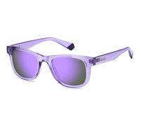 Polaroid Niños Polaroid PLD 8009/N/NEW 789/MF Gafas de sol Plástico Violeta Violeta Cuadrada Polarizado Espejo