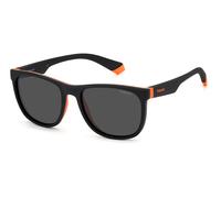 Polaroid Niños Polaroid PLD 8049/S 8LZ/M9 Gafas de sol Plástico Negro/Naranja Gris Cuadrada