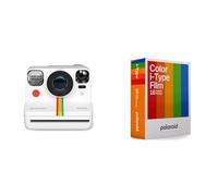 Polaroid Now+ Gen 2 Camara Instantánea, Blanco, Sólo cámara & 6009 - Película Instantánea Color para i-Type, Paquete Doble, 16 Peliculas, Multicolores (Película de Color), Paquete Doble (16 Fotos)