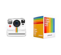 Polaroid Now+ Gen 2 Camara Instantánea, Blanco, Sólo cámara & Película en Color para i-Type - Paquete de películas x40, Multicolores (Película de Color), Paquete de Cinco (40 Fotos)