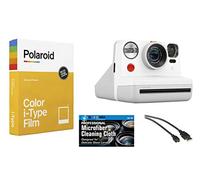 Polaroid Now Instant Film Camera (blanco) + Polaroid 4668 Film Bundle