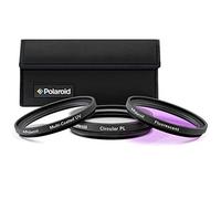 Polaroid Optics juego de filtros de 77 mm de 3 piezas (UV, CPL, FLD)