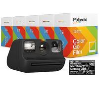 Polaroid Originals Bundle Go Cámara instantánea (negro) con 5 paquetes dobles (80 impresiones) de película de color y paño de microfibra