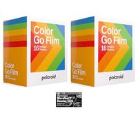 Polaroid Originals Go Instant - Película de Color para la cámara Polaroid GO - 2 Paquetes Dobles con paños (32 Fotos)