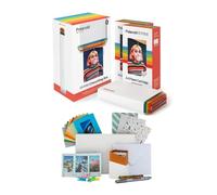 Polaroid Originals Hi-Print - Paquete de impresora fotográfica Bluetooth con cartucho (paquete de 2) y kit de película con marcos acrílicos, marcos colgantes y caja de almacenamiento de papelería (4