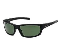 Polaroid P8411S - Gafas de sol rectangulares para hombre, 63 mm, Negro / Verde Polarizado
