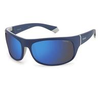 Polaroid Gafas de sol PLD 2125/S para hombre Azul/Gris Cuadradas 66/18/125