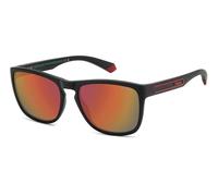 POLAROID PLD 2161/S Gafas, Black Red, 57/18/140 Unisex Adultos