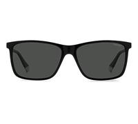 Polaroid Hombre PLD 4137/S 807/M9 Gafas de sol Plástico Negro Gris Cuadrada Polarizado