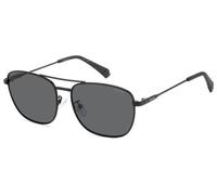 Polaroid Hombre PLD 4172/G/S/X 003/M9 Gafas de sol Metal Negro-opaco Gris Cuadrada Polarizado