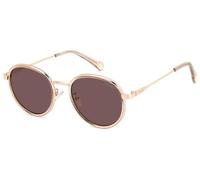 Polaroid Unisex PLD 4173/G/S/X DDB/KL Gafas de sol Metal Oro Violeta Redonda Polarizado
