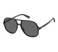 Polaroid Unisex PLD 6217/S 807/M9 Gafas de sol Plástico Negro Gris Piloto Polarizado