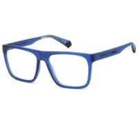Polaroid Unisex PLD D533 FLL Marcos de vista Poliamida biológica Azul Cuadrada