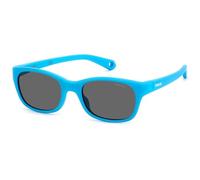 Polaroid Niños Polaroid PLD K006/S MVU/M9 Gafas de sol Plástico Azul claro Gris Cuadrada Polarizado