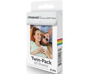 Polaroid Premium Zink Papel Fotografico (Paquete de 20 Hojas) Compatible con Polaroid Snap, Snap Touch, Mint, Z2300, la Impresora móvil 5 x 7.6 cm