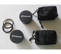 Polaroid Studio Series - Kit de Objetivos de Viaje: Objetivo de 0,43x HD Gran Angular con Adaptador Macro de 52/55/58 mm + teleobjetivo 2,2X HD
