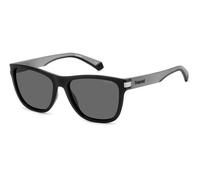 Polaroid Unisex PLD 2138/S O6W/M9 Gafas de sol Plástico Negro opaco/Gris Gris Cuadrada Polarizado