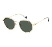 Polaroid Unisex PLD 4173/G/S/X PEF/UC Gafas de sol Metal Oro Verde Redonda Polarizado