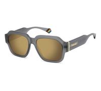 Polaroid Unisex PLD 6212/S/X RIW/LM Gafas de sol Policarbonato Gris Cuadrada Polarizado Multicapa