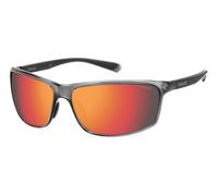 Polaroid Unisex PLD 7036/S KB7/OZ Gafas de sol Plástico Gris Naranja Cuadrada Polarizado Multicapa