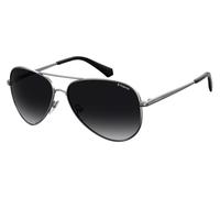 Polaroid Unisex Polaroid PLD 6012/N/NEW 6LB/WJ Gafas de sol Metal Plata Gris Piloto Sombreado