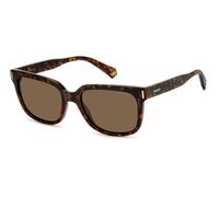 Polaroid Unisex Polaroid PLD 6191/S 086/SP Gafas de sol Plástico la Habana Marrón Cuadrada Polarizado