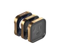 PolarPro - GoPro Hero 9, 10 & 11-3-Pack - Mist(1/4) - BlueMorphic - SilverMorphic - CinemaSeries Glass - difusor de Niebla y Raya Creativa