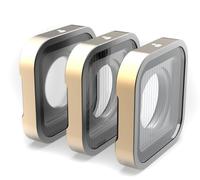 PolarPro - GoPro Hero 9, 10 & 11-3-Pack - Mist(1/4) - BlueMorphic - SilverMorphic - CinemaSeries Glass - difusor de Niebla y Raya Creativa