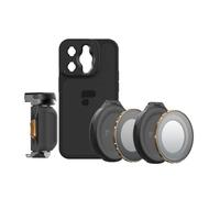 PolarPro - LiteChaser iPhone 14 Pro MAX - Kit de creación de películas - Incluye Funda para iPhone 14 Pro MAX - Agarre LiteChaser - Filtro VND 3-5 - Filtro CP - para Creadores de Contenido móvil