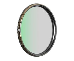 PolarPro - Quartzline CPol - 82 mm - Neutralidad de Color Marco de latón - Recubrimientos Anti-arañazos/Anti-Aceite/hidrofóbico - Serie Cinema - Filtro polarizador