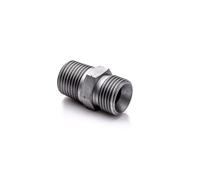 POLBERIS Pezón 1/2'' BSP - NPT acero accesorio recto 1/2 '' BSP NPT reductor de acero adaptador exterior reductor de pezón para sistemas hidráulicos industriales e instalaciones de alta presión