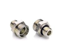 POLBERIS Pezón métrico 1/2 '' - M14x1,5 BSP acoplamiento recto de acero, reducción, adaptador de acoplamiento, tornillo recto de alta presión, nipple de reducción de alta presión
