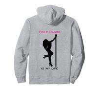 Pole Dance Dancing Silhouette Barra Deporte Top Mujer Sudadera con Capucha