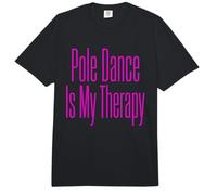 Pole Dance es mi Terapia Tipografía de Pole Dancing Comfort Colors Adult Heavyweight T-Shirt
