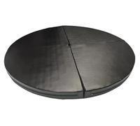 Pole Dance Mat - Tapete portátil de seguridad para yoga para gimnasio, ejercicio, acolchado de fitness plegable para el hogar, club y fiestas, color negro, 120 x 10 cm