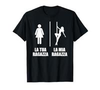 Pole Dance per il Fidanzato Divertente La MIA Ragazza Pole Camiseta